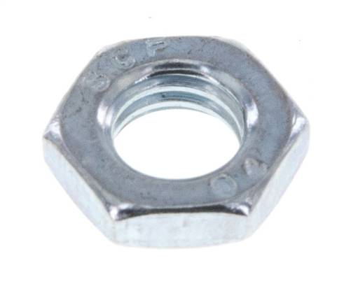 Hexagonal lock nut M 8, galvanized steel