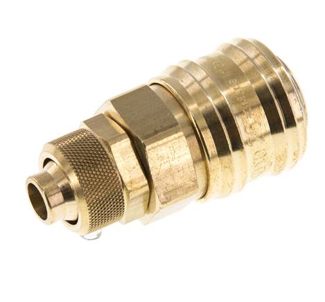 Coupling socket (NW7.2) 12x9mm hose, brass