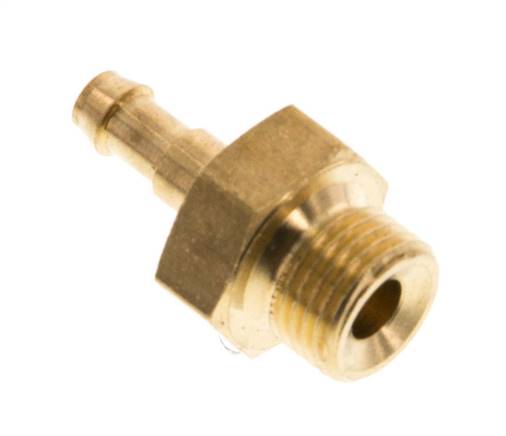 Straight plug connection G 1/8"-4mm inside, brass