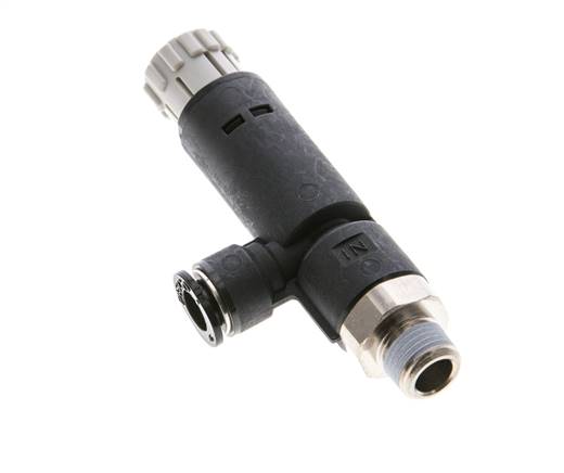 Régulateur de pression R 1/8"-6mm, sans manomètre, norme IQS