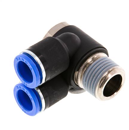 Y-angle plug connection R 1/2"x12mm, IQS standard