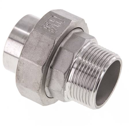 Welding screw connection con. close. R 1-1/4"(AG)-42.4mm