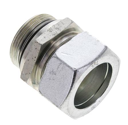 Raccord à bague coupante droite. UN 1-5/8"-12-35 L (M45x2), acier galvanisé