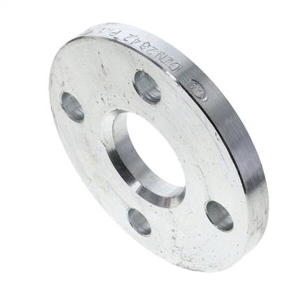 Loose flange DN40-PN10, DIN 2642, galvanized steel, solid material