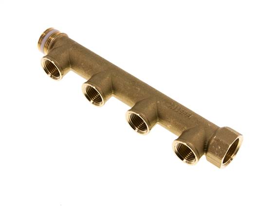 Distribution pipe G 3/4" (IT/AG), outlet 4x G 1/2" (IT)