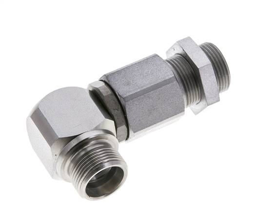 Raccord pivotant de cloison coudé haute pression 16 S (M24x1,5)