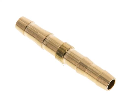 Hose connection pipe DIN EN 560, 8 (5/16")mm-8 (5/16")mm, brass