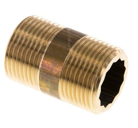 Rohrdoppelnippel G 3/4"-40mm, Messing