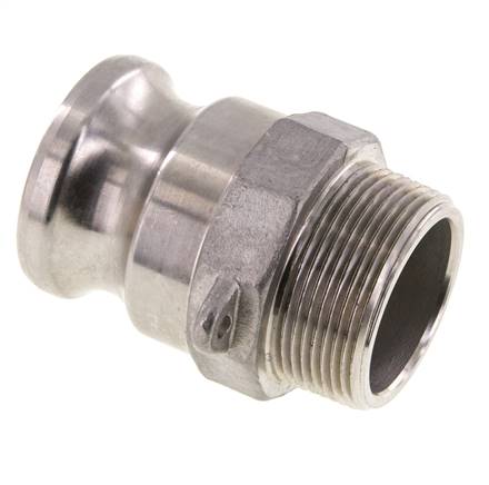 Kamlock connector (F) NPT 1-1/2" (AG), stainless steel (1.4408)