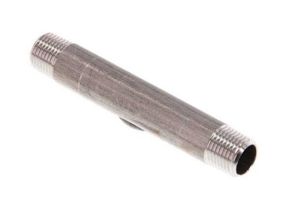 Tuyau double raccord R 1/8"-60mm, 1.4571