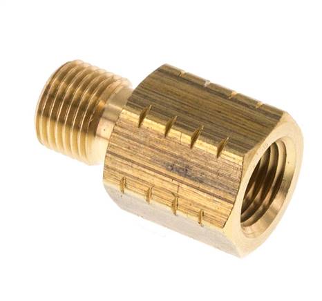 Reducing nipple G 1/8"(AG)-NPT 1/8"(IG), brass