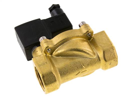 2/2-way solenoid valve G 1", normally open (NO), FKM Eco