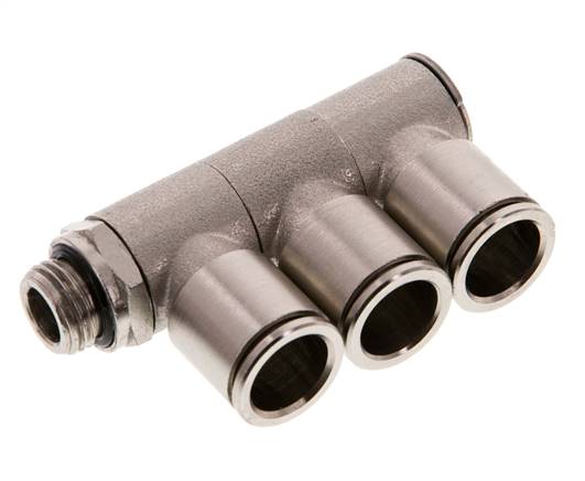 Distributeur multiple enfichable, 3 voies G 1/4"-12mm, IQS-MSV (standard)