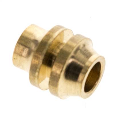 Insert réducteur pour vis à bague de serrage. 6mm-4 (M8x1)mm, laiton