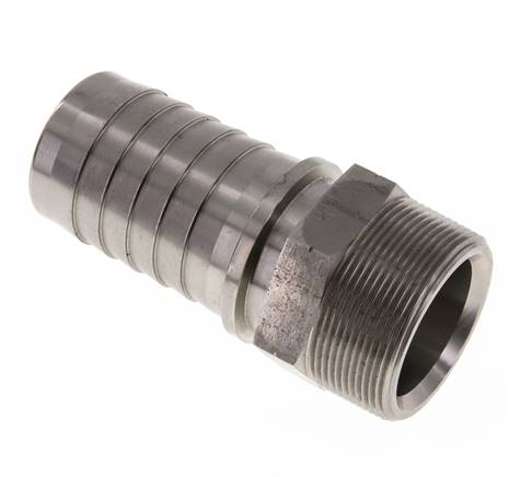 Threaded nozzle, DIN EN 14423 NPT 2"-50x68mm, 1.4301