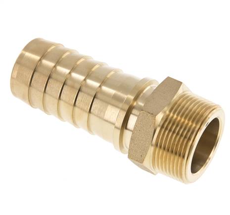 Threaded nozzle, DIN EN 14423 R 1-1/2"-38x54mm, brass