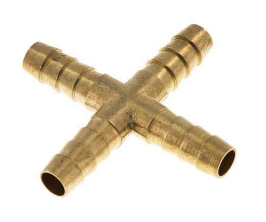 Cross hose connector 9 (3/8")mm, brass