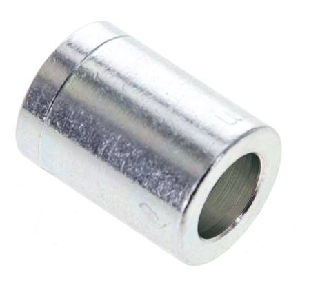 Press connection sleeve 1 SN...W &amp; 2 SN ...W (tube peeled), 23.7 x 32 (Da x L), galvanized steel