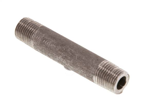 Tuyau double raccord R 1/8"-50mm, 1.4571