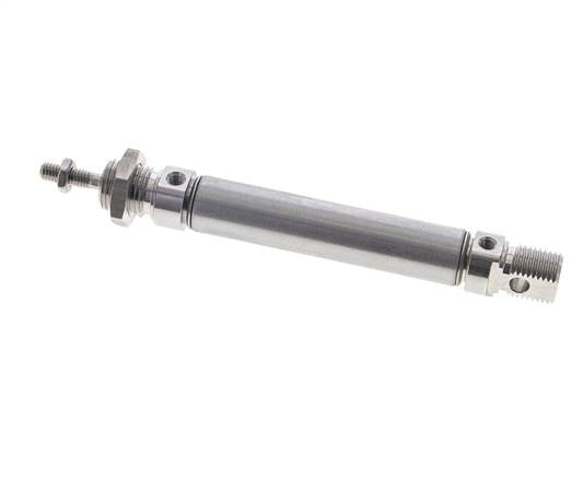 Cylindre ISO 6432, inox, piston 16mm, course 50mm