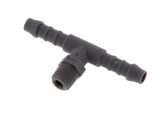 T-threaded nozzle R 1/8"-6 (1/4")mm, PA 6