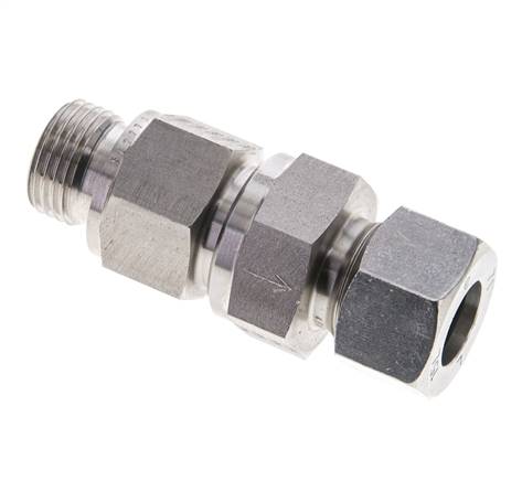 Hydraulic check valve 15 L (M22x1.5)-G 1/2", 1.4571