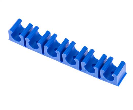 Bande de serrage pour tuyau, bleue, 6 fois pour tuyau de 11,6 mm