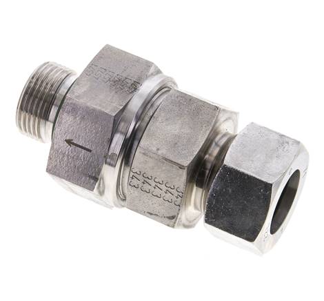 Hydraulic check valve 22 L (M30x2)-G 3/4", 1.4571