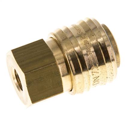 Coupling socket (NW7.2) G 1/8" (IG), brass