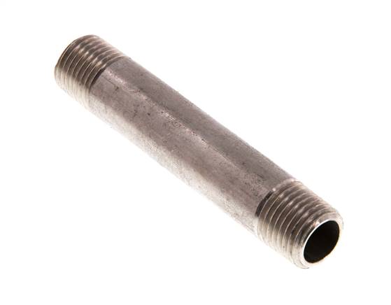 Tuyau double raccord R 1/4"-70mm, 1.4571