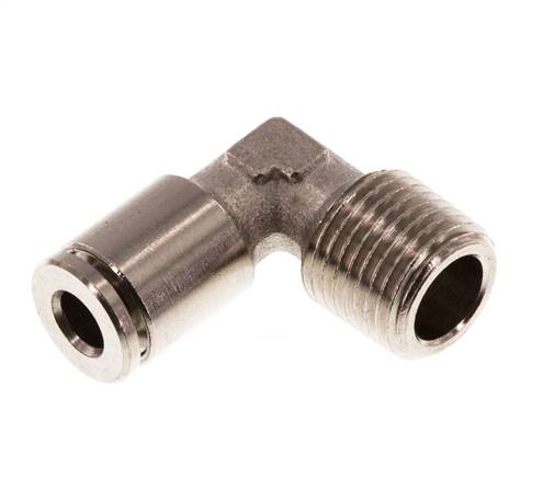 Raccordement coudé, fixe. R 1/8"-4mm, IQS-MSV (standard)