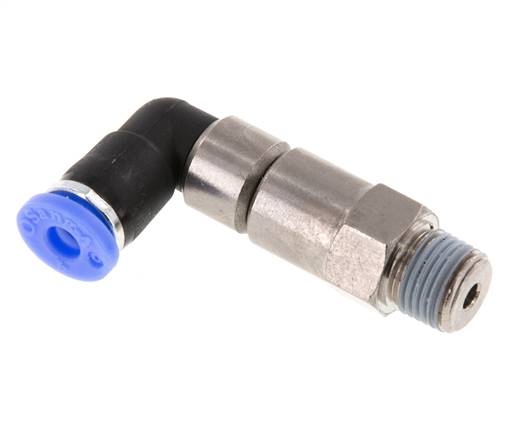 Elbow quick-turn screw connection R 1/8"-4mm, IQS standard