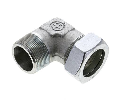 Vis à bague coupante d'angle. NPT 1-1/2"-42 L (M52x2), acier galvanisé