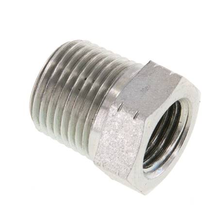 Mamelon réducteur NPT 3/8"(AG)-NPT 1/4"(IG), acier galvanisé