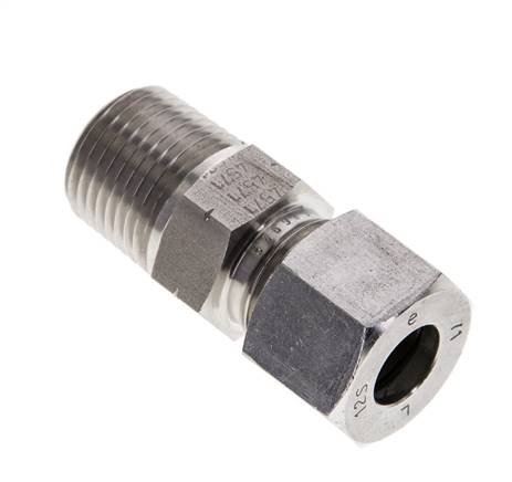 Raccord à bague coupante droite. NPT 1/2"-12S (M20x1,5), 1.4571