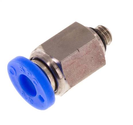 Straight plug connection UNF 10-32-3/16" (4.76 mm), IQS-Inch