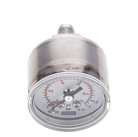 ES-Manometer waagerecht, 40mm, 0 - 1,6 bar, G 1/8"