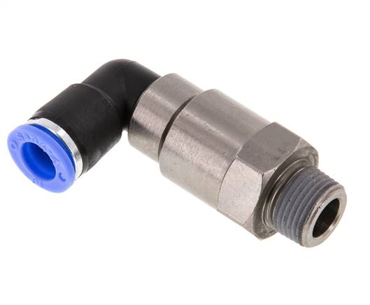 Raccord coudé à vis rapide R 3/8"-10mm, norme IQS