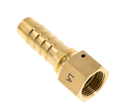 Hose nozzle, DIN EN 14423 G 3/4"-19x33mm, brass