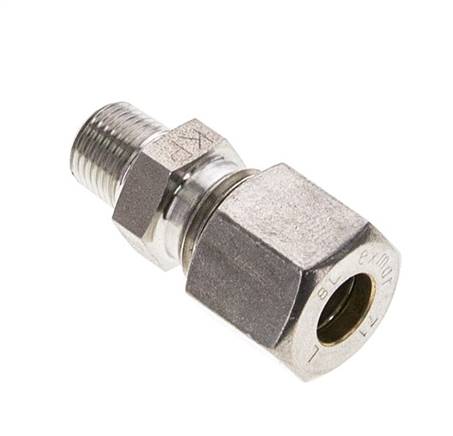 Raccord à bague coupante droite. NPT 1/8"-8 L (M14x1,5), bague de serrage 1.4571 (NC)