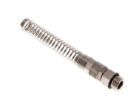 Raccord à vis droit G 3/8"-12x8mm avec protection contre le pliage