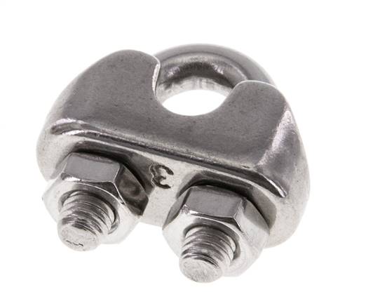 Serre-câble pour câble de 3,0 mm, M 4, B=9, 1.4436