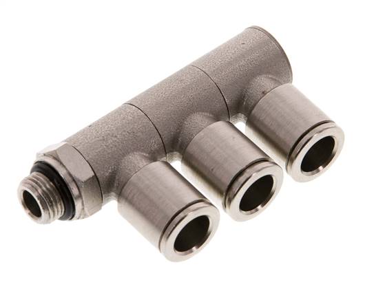 Distributeur multiple enfichable, 3 voies G 1/8"-8mm, IQS-MSV (standard)