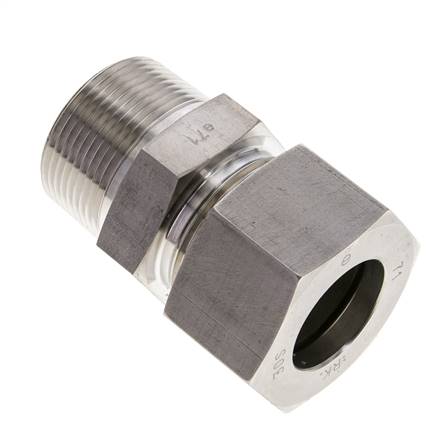 Raccord à bague coupante droite. NPT 1-1/4"-30S (M42x2), 1.4571