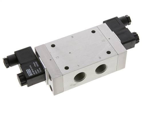 3/2-way magnetic pulse valve, G 1/2", 24 V AC