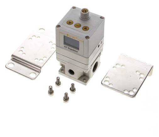 Régulateur de pression proportionnel G 3/8" 0,05 - 9bar 0 - 10 V Sortie : sortie de commutation (PNP)