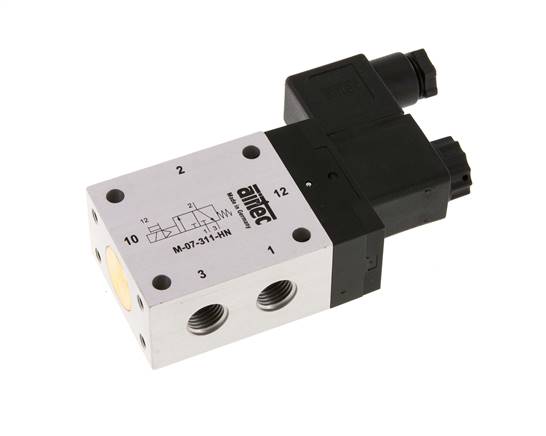 Électrovanne 3/2 voies, G 1/4", rappel par ressort (NC), 230 V AC, standard