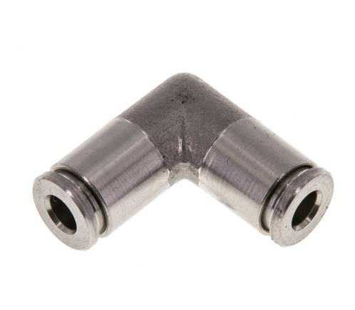 Angled plug connection 4mm, IQS stainless steel