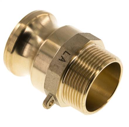 Kamlock plug (F) R 1-1/2"(AG), brass