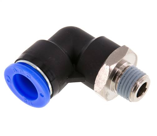 Elbow plug connection NPT 1/4"-1/2" (12.7 mm), IQS inch